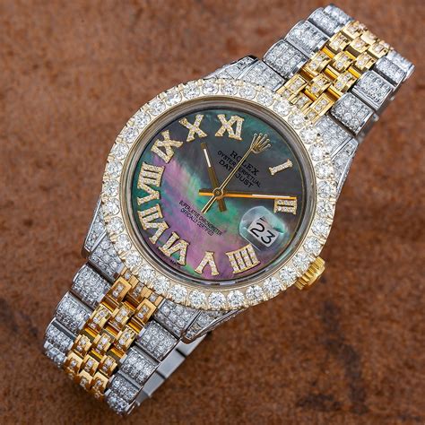 rolex diamante en or|Rolex diamond sets.